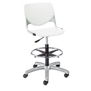 KFI KOOL Drafting Stool - White
