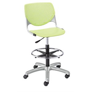 kfi kool drafting stool - lime green