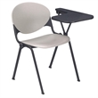KFI Polypropylene Stacking School Chair - Left Writing Tablet - Charcoal