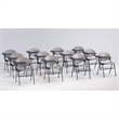 KFI Polypropylene Stacking School Chair - Left Writing Tablet - Charcoal
