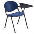 KFI Polypropylene Stacking School Chair - Left Writing Tablet - Navy