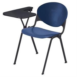 KFI Polypropylene Stacking School Chair - Right Writing Tablet - Navy