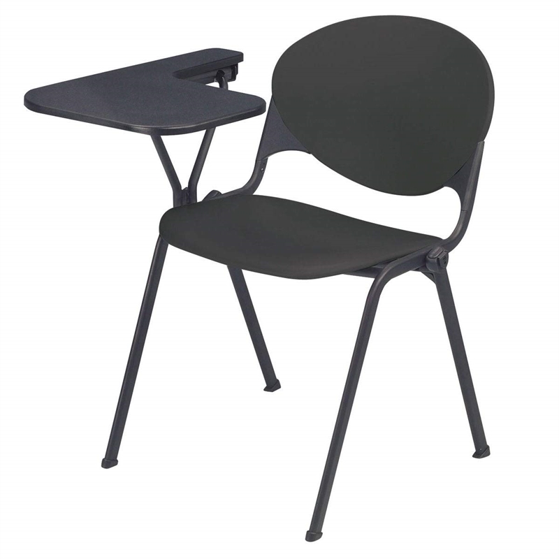 KFI Polypropylene Stacking School Chair - Right Writing Tablet - Burgundy