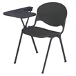 KFI Polypropylene Stacking School Chair - Right Writing Tablet - Burgundy