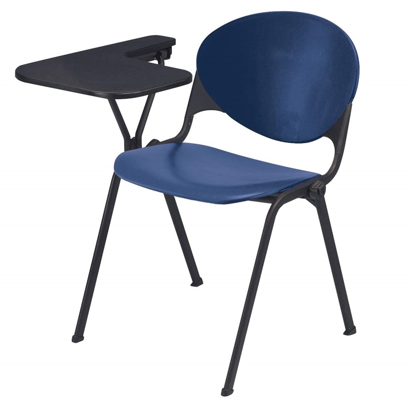 KFI Polypropylene Stacking School Chair - Right Writing Tablet - Burgundy