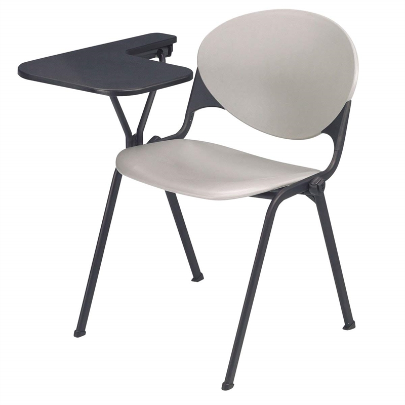 KFI Polypropylene Stacking School Chair - Right Writing Tablet - Burgundy