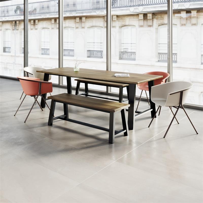 KFI Studios Midtown Dining Bench - Barnwood
