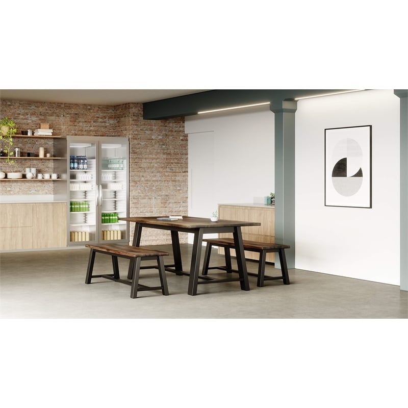 KFI Studios Midtown Dining Bench - Espresso