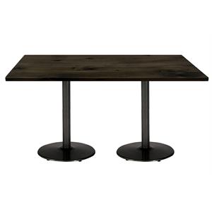 KFI Urban Loft 30&quot x 72&quot Conference Table - Barnwood - Black Base - Standard