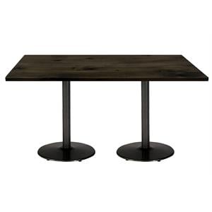 KFI Urban Loft 36&quot x 72&quot Conference Table - Barnwood - Black Base - Standard