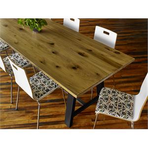 kfi midtown 3 x 7 ft conference table - natural - bistro height