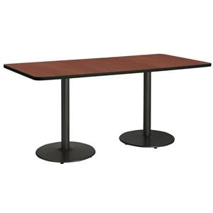 KFI Mode 36&quot x 84&quot Conference Table - Mahogany - Black Base - Standard Height