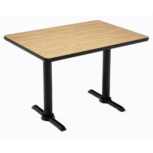 KFI Mode 30&quot x 60&quot Conference Table - Natural - Black T Base - Bistro Height