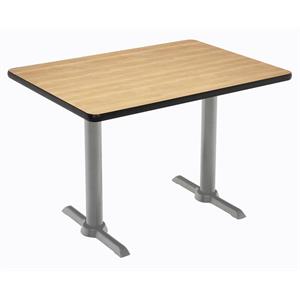 KFI Mode 30&quot x 60&quot Conference Table - Natural - Silver T Base - Standard Height