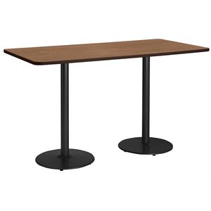 KFI Mode 36&quot x 96&quot Conference Table - Cherry - Black Base - Bistro Height