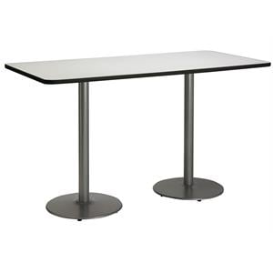KFI 30&quot x 72&quot Conference Table - Linen Top -  Bistro Height