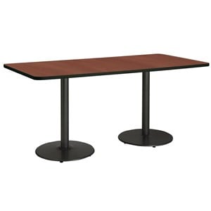 KFI Mode 36&quot x 96&quot Conference Table - Mahogany - Black Base - Standard Height