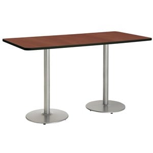 KFI Mode 36&quot x 96&quot Conference Table - Mahogany -  Bistro Height