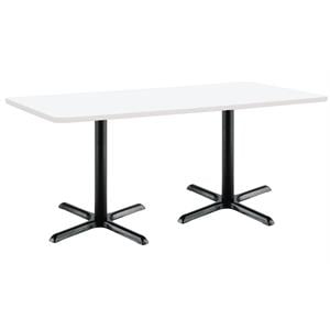 KFI Mode 30&quot x 72&quot Conference Table - White - Black X Base - Standard Height