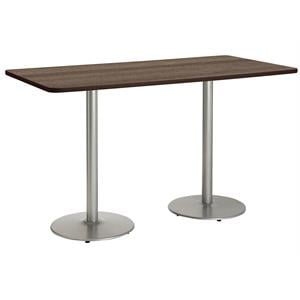 KFI Mode 36&quot x 84&quot Conference Table - Teak -  Bistro Height