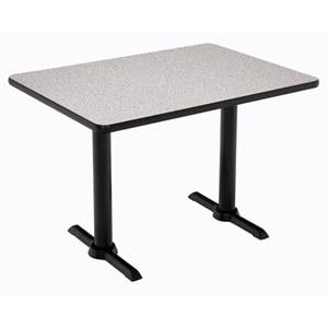 KFI Mode 30&quot x 48&quot Conference Table - Graphite - Black T Base - Bistro Height