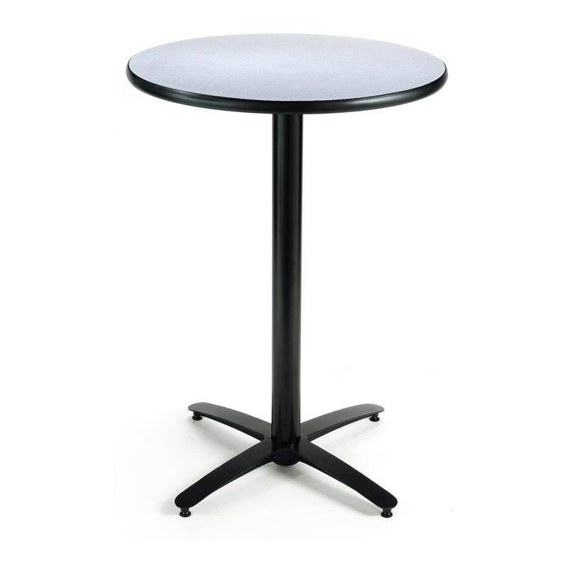 KFI 36in Grey Nebula Bistro Table with Arched X Base