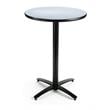 KFI 36in Grey Nebula Bistro Table with Arched X Base