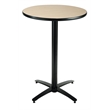 KFI 36in Natural Bistro Table with Arched X Base