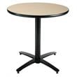 KFI 36in Natural Breakroom Table with Arched X Base