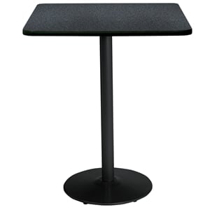 KFI 36&quot Square Breakroom Table with Graphite (Charcoal) Top
