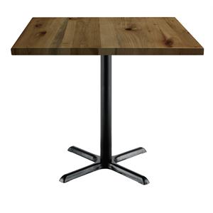 KFI Urban Loft 42&quot Square Vintage Wood Breakroom Table Natural