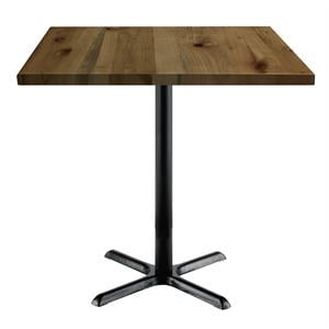 KFI Urban Loft 42&quot Square Vintage Wood Bistro Table Natural