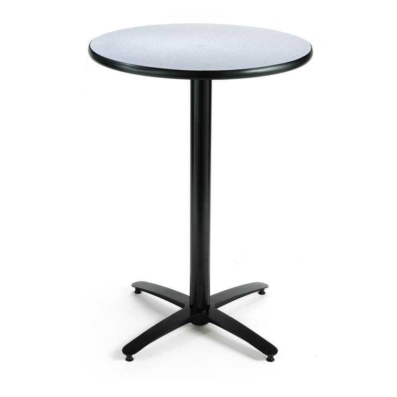 KFI 42in Grey Nebula Breakroom Table Arched X Base Made in the USA