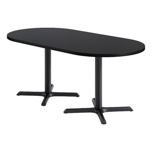 KFI Studios 36x72in RT Dining Table - 29in H - Black Top - Black Base