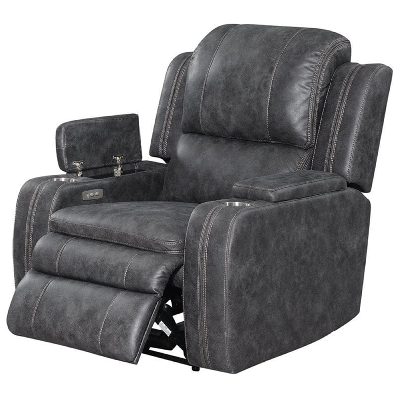 recliner chair with arm storage