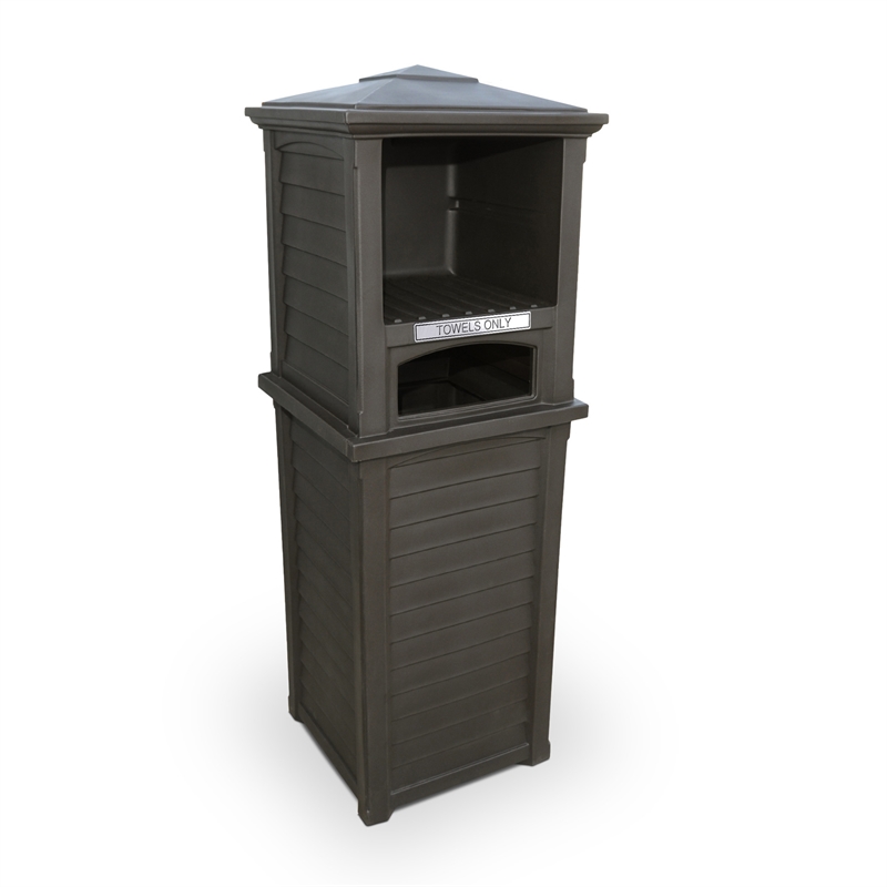 Mayne Lakeland Traditional Plastic Towel Valet Storage in Espresso
