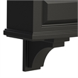 Mayne Nantucket Traditional Plastic Decorative Bracket in Black (Set of 2)