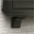 Mayne Nantucket Traditional Plastic Decorative Bracket in Black (Set of 2)