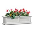 Mayne Fairfield 4ft Traditional Plastic Window Box in White