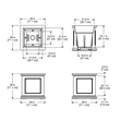 Mayne Fairfield 28x28 Square Traditional Plastic Planter in White