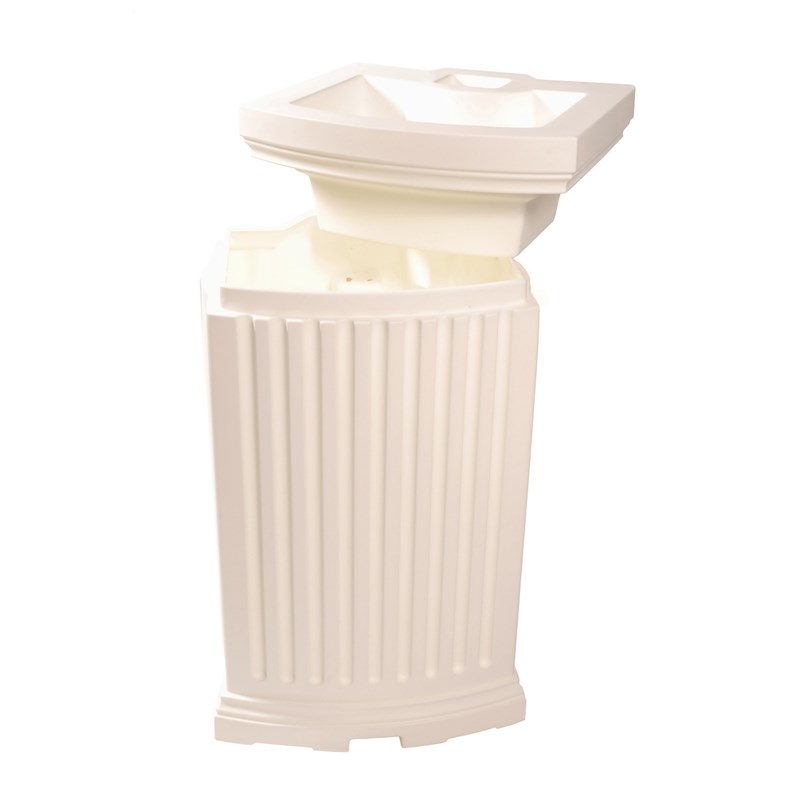 Mayne Madison Weatherproof Traditional Plastic Rain Catcher in White