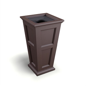 Mayne Fairfield 40&quot Tall Traditional Plastic Waste Bin in Espresso