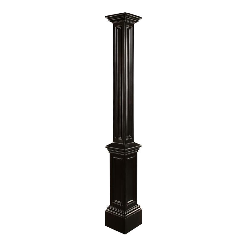 Mayne Signature Traditional Plastic Lamp Post without Mount in Black
