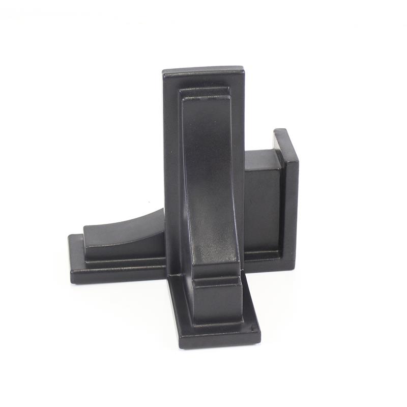 Mayne Fairfield Traditional Plastic Decorative Brackets in Black (Set of 2)