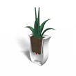 Mayne Valencia 36x16x22 Long Modern Plastic Planter in Neptune Blue