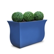 Mayne Valencia 36x16x22 Long Modern Plastic Planter in Neptune Blue
