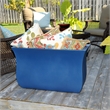 Mayne Valencia 36x16x22 Long Modern Plastic Planter in Neptune Blue