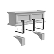 Mayne Fairfield Traditional Plastic Decorative Brackets in Espresso (Set of 2)