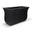 Mayne Valencia 36x16x22 Long Modern Plastic Planter in Black