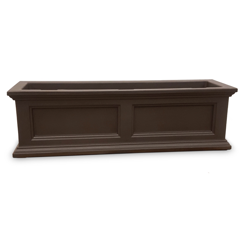 Mayne Fairfield 3ft Traditional Plastic Window Box in Espresso